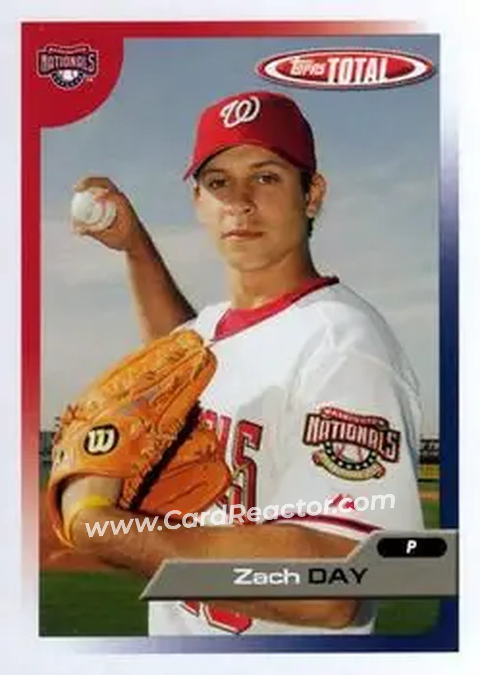 2005 Topps Total #4 - Zach Day - Washington Nationals - Front