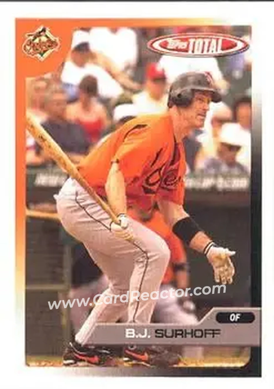 2005 Topps Total #6 - B.J. Surhoff - Baltimore Orioles - Front