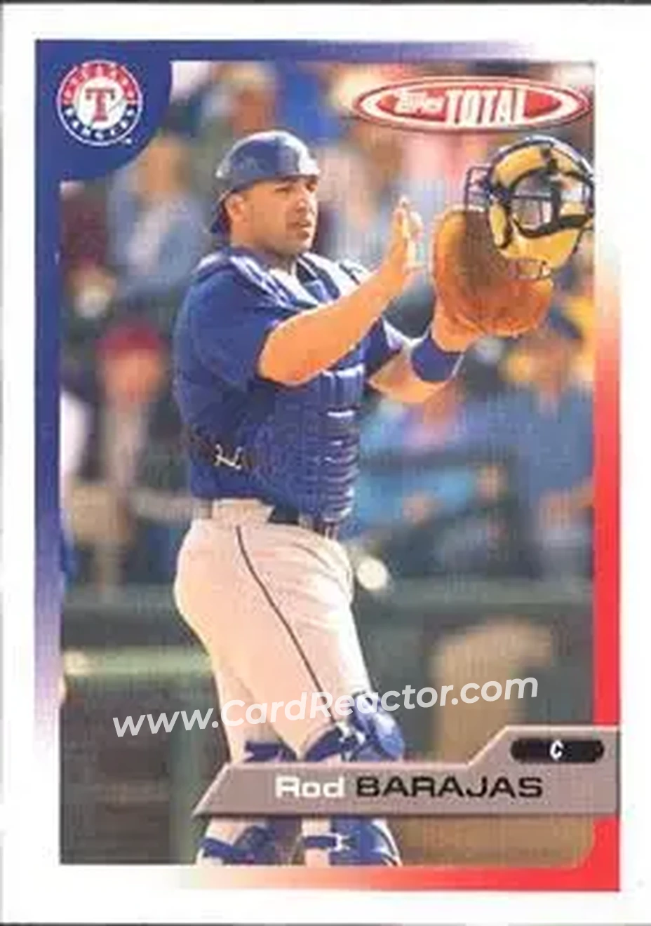 2005 Topps Total #14 - Rod Barajas - Texas Rangers - Front