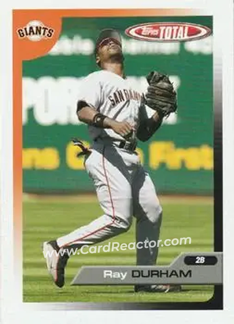 2005 Topps Total #15 - Ray Durham - San Francisco Giants - Front