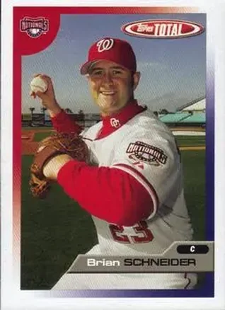 2005 Topps Total #17 - Brian Schneider - Washington Nationals