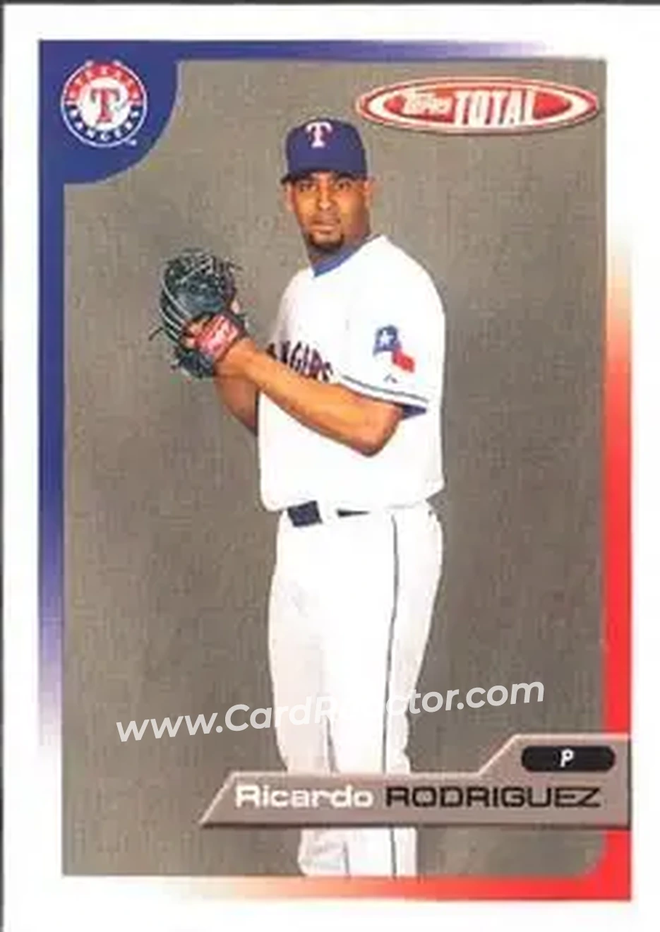 2005 Topps Total #19 - Ricardo Rodriguez - Texas Rangers - Front