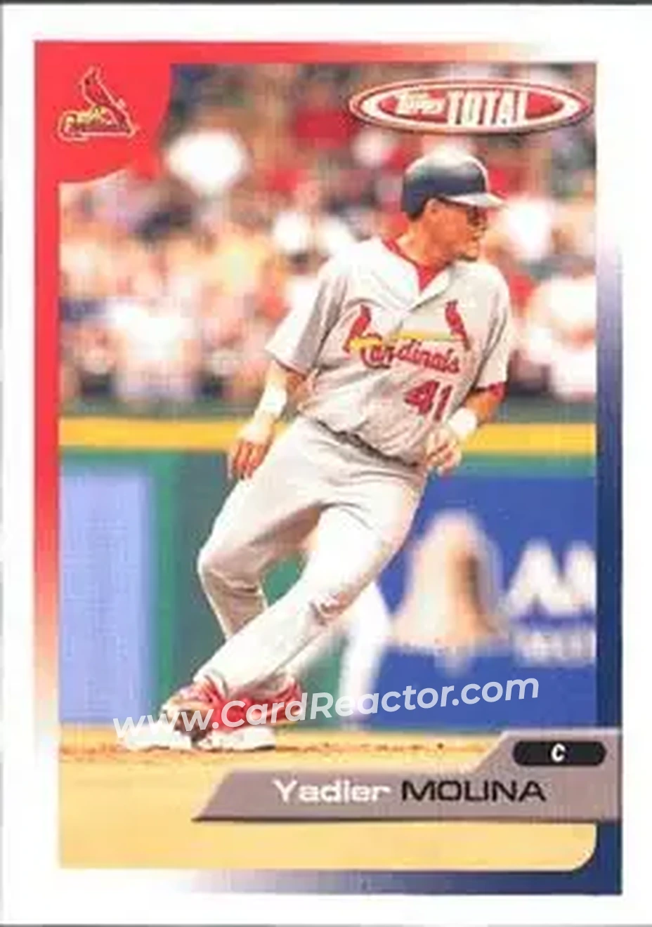 2005 Topps Total #26 - Yadier Molina - St. Louis Cardinals - Front