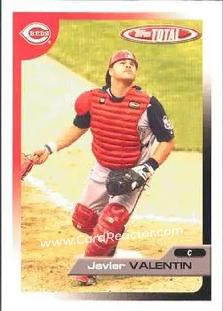 2005 Topps Total #29 - Javier Valentin - Cincinnati Reds - Front