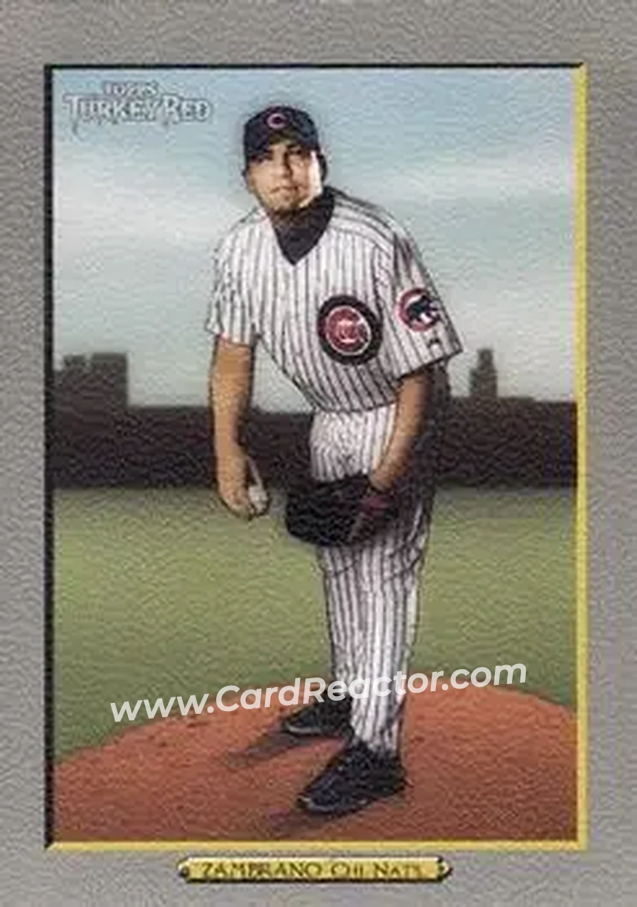 2005 Topps Turkey Red #22 - Carlos Zambrano - Chicago Cubs - Front 2005 Topps Turkey Red #22 - Carlos Zambrano - Chicago Cubs - Front