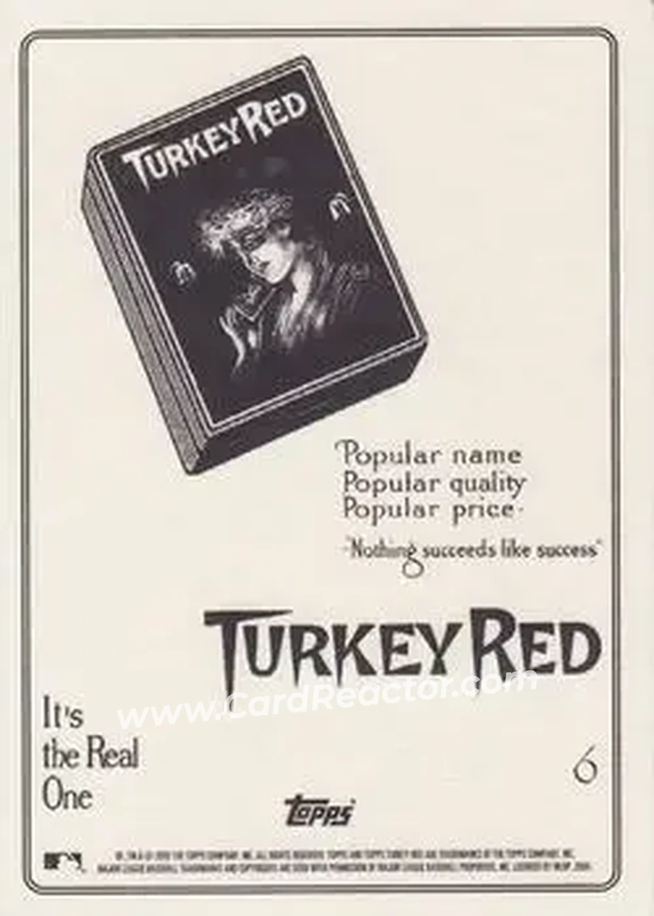 2005 Topps Turkey Red #6 - Hal Chase - New York Yankees - Back
