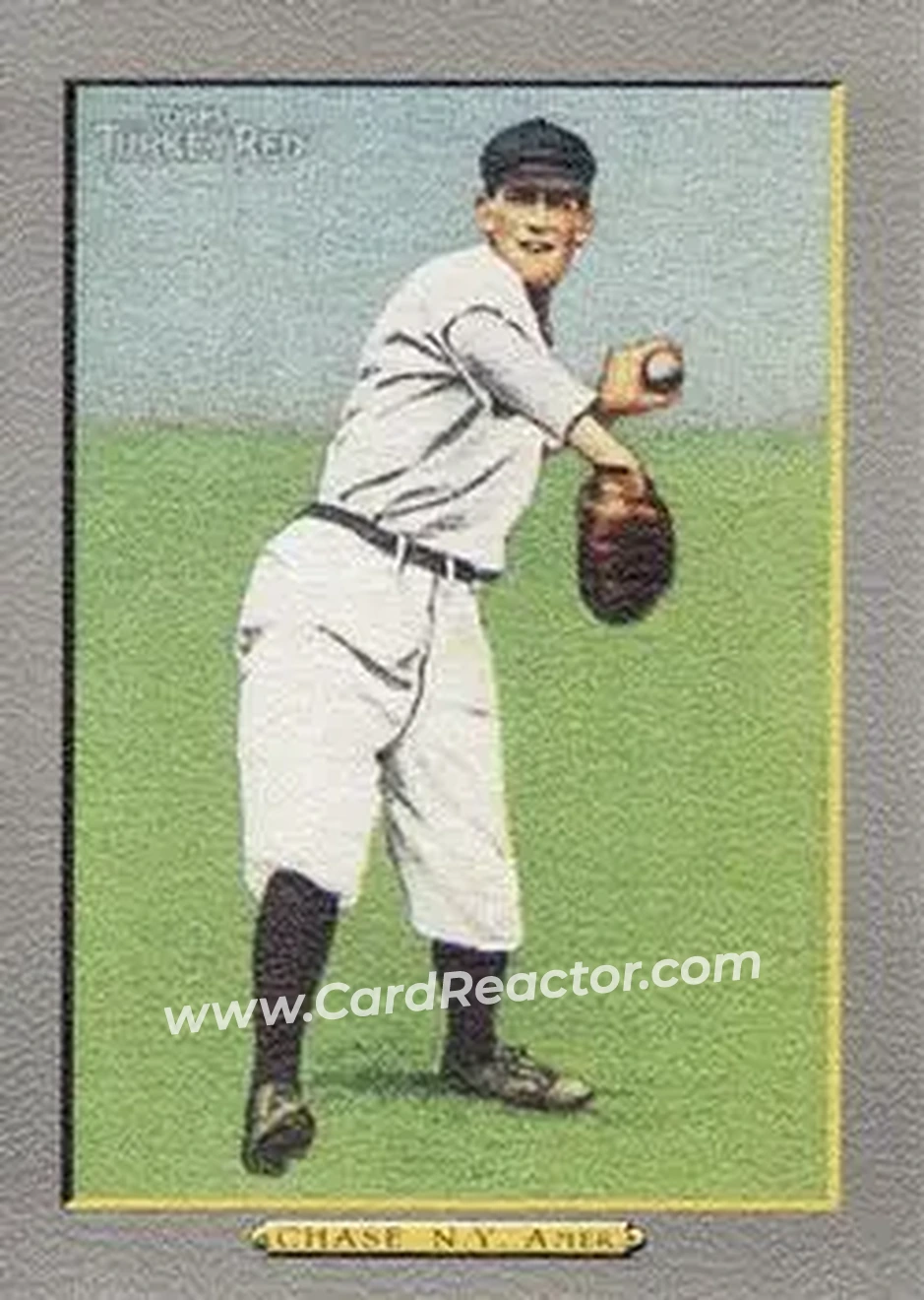 2005 Topps Turkey Red #6 - Hal Chase - New York Yankees - Front
