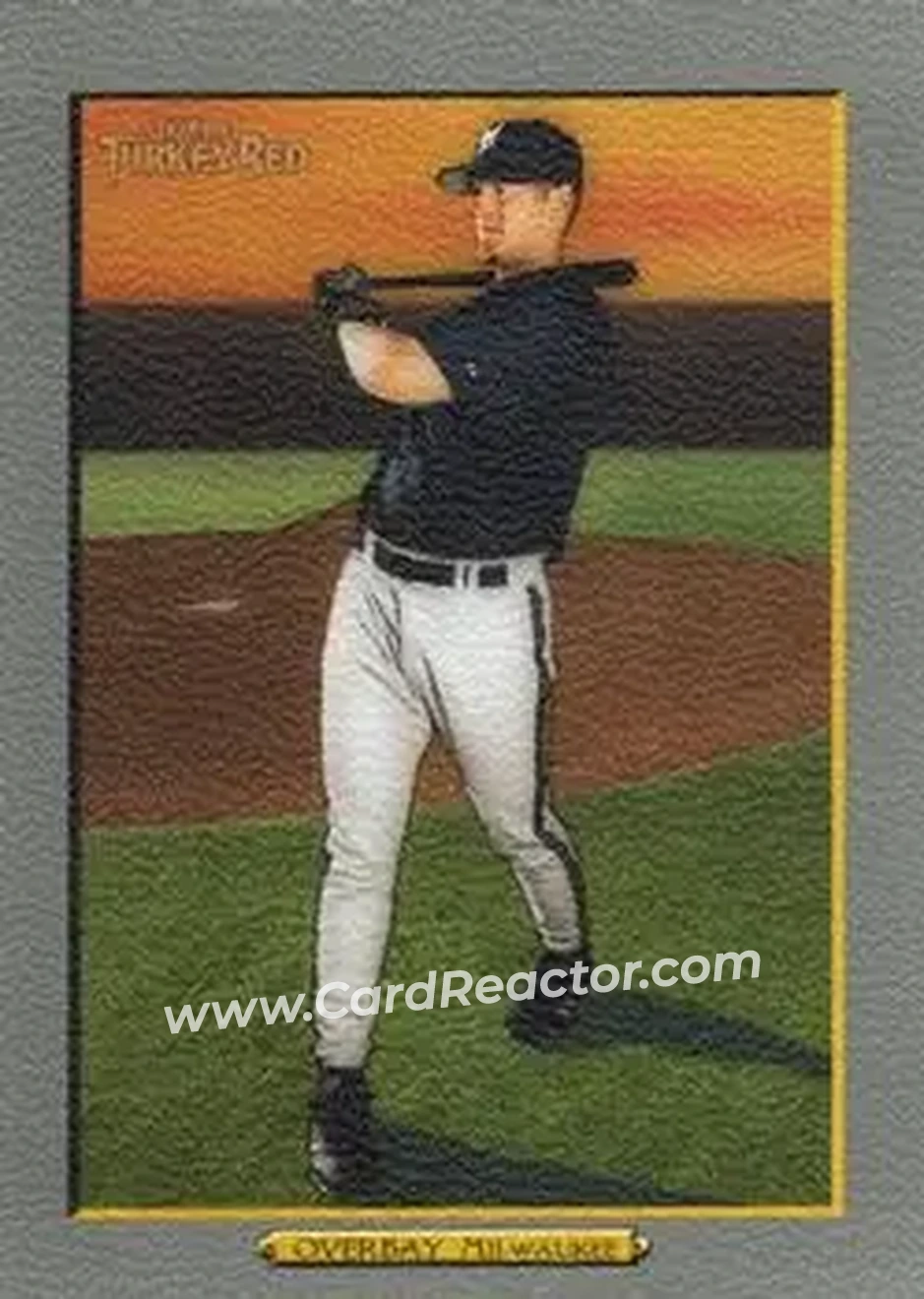 2005 Topps Turkey Red #12 - Lyle Overbay - Milwaukee Brewers - Front