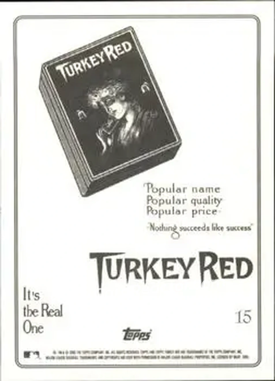 2005 Topps Turkey Red #15 - Kid Elberfeld - Washington Senators - Back 2005 Topps Turkey Red #15 - Kid Elberfeld - Washington Senators - Back