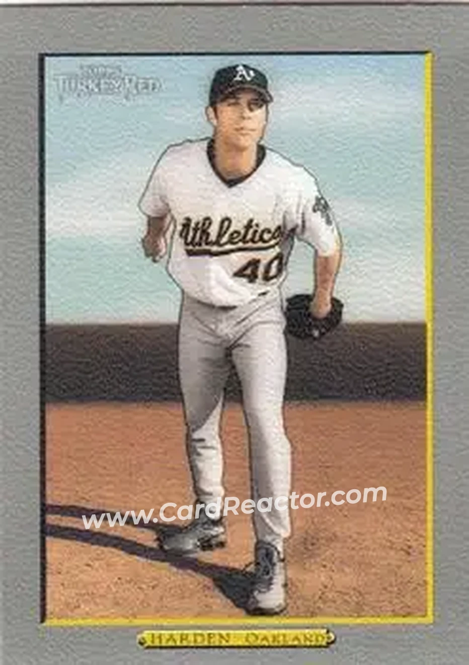 2005 Topps Turkey Red #28 - Rich Harden - Oakland Athletics - Front