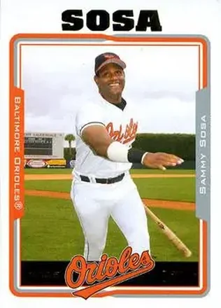 2005 Topps Updates & Highlights #UH1 - Sammy Sosa - Baltimore Orioles