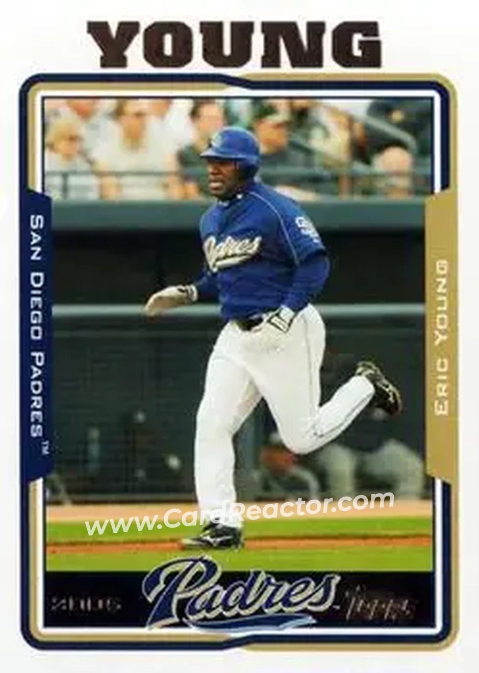 2005 Topps Updates & Highlights #UH6 - Eric Young - San Diego Padres - Front