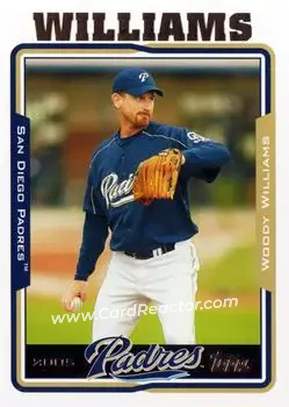 2005 Topps Updates & Highlights #UH12 - Woody Williams - San Diego Padres - Front