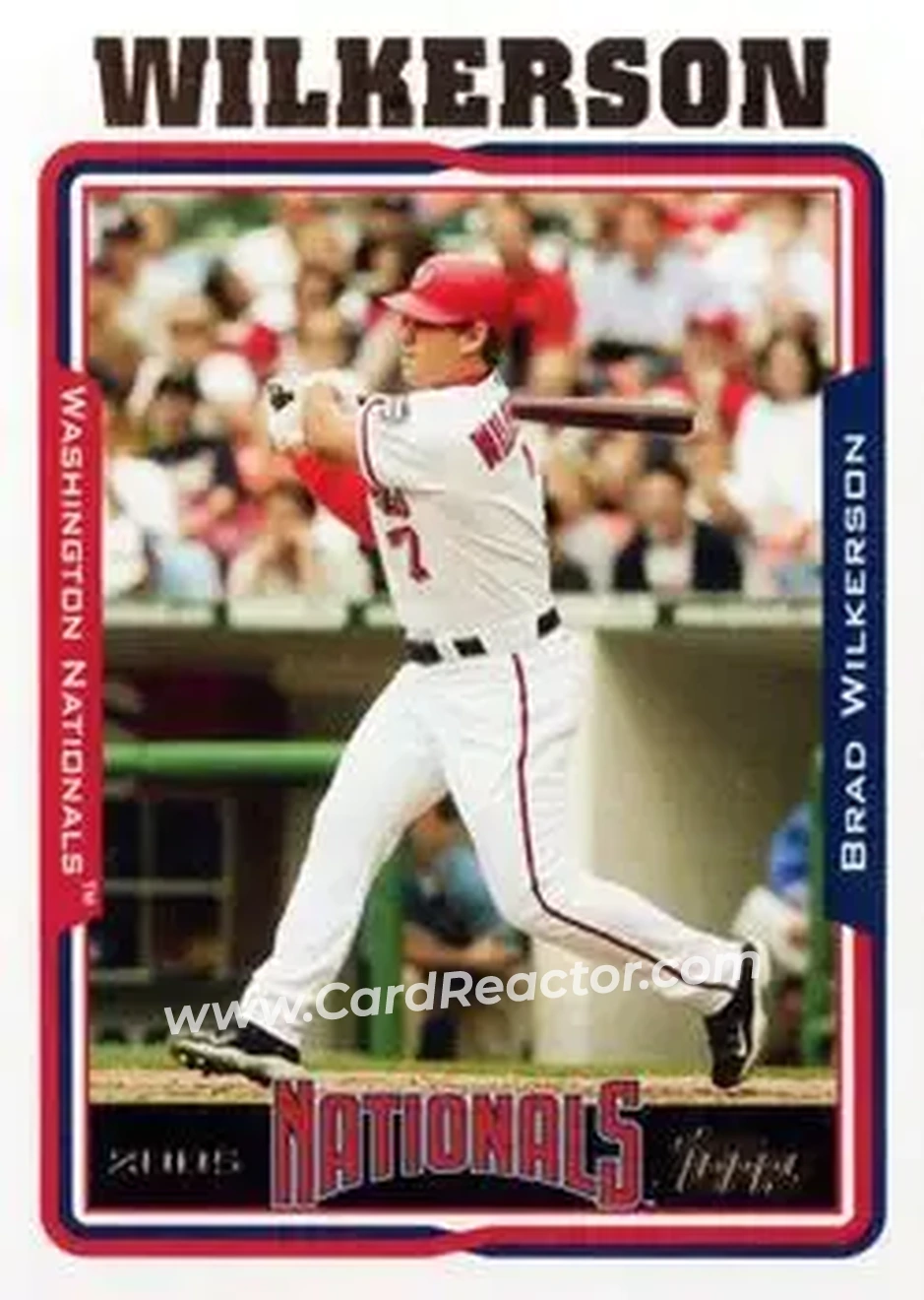 2005 Topps Updates & Highlights #UH13 - Brad Wilkerson - Washington Nationals - Front