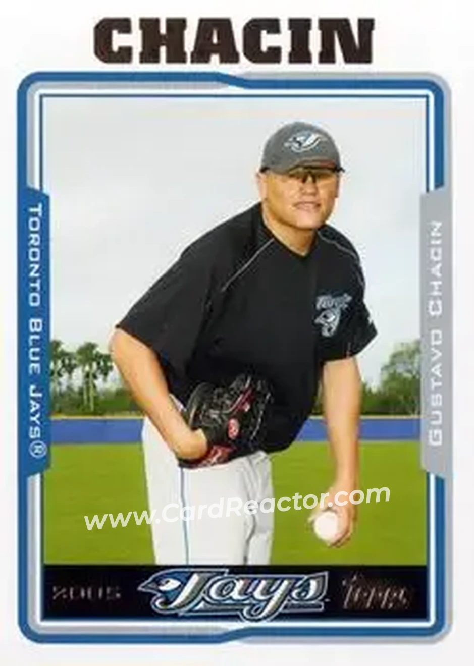 2005 Topps Updates & Highlights #UH16 - Gustavo Chacin - Toronto Blue Jays - Front