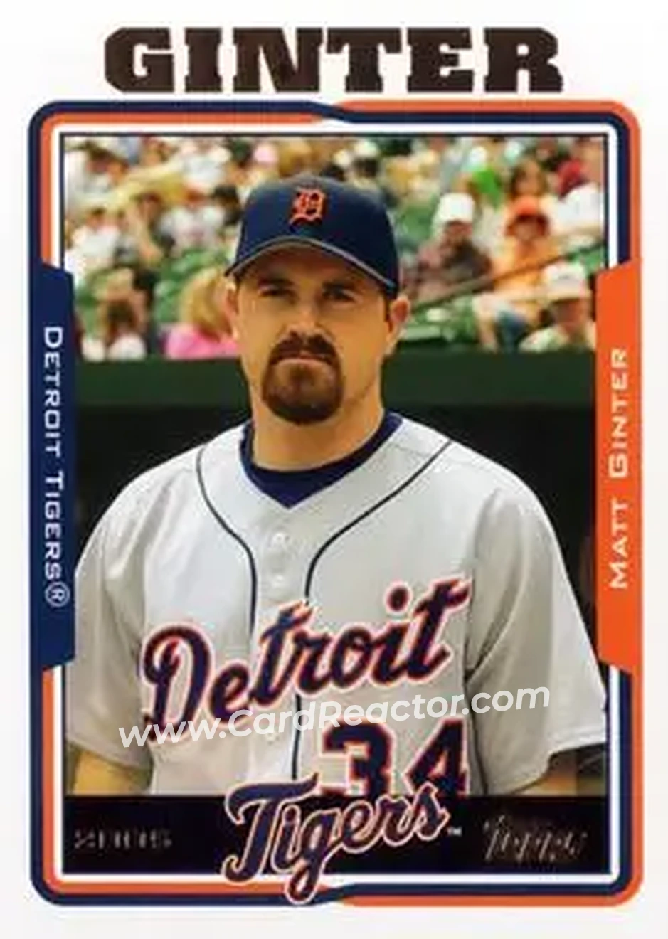 2005 Topps Updates & Highlights #UH19 - Matt Ginter - Detroit Tigers - Front