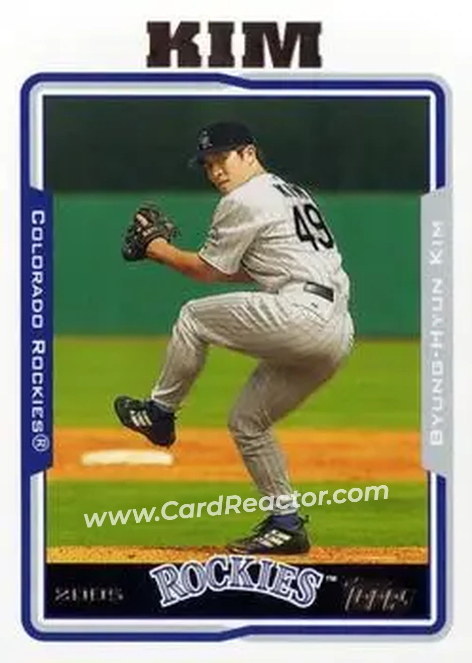 2005 Topps Updates & Highlights #UH21 - Byung-Hyun Kim - Colorado Rockies - Front 2005 Topps Updates & Highlights #UH21 - Byung-Hyun Kim - Colorado Rockies - Front