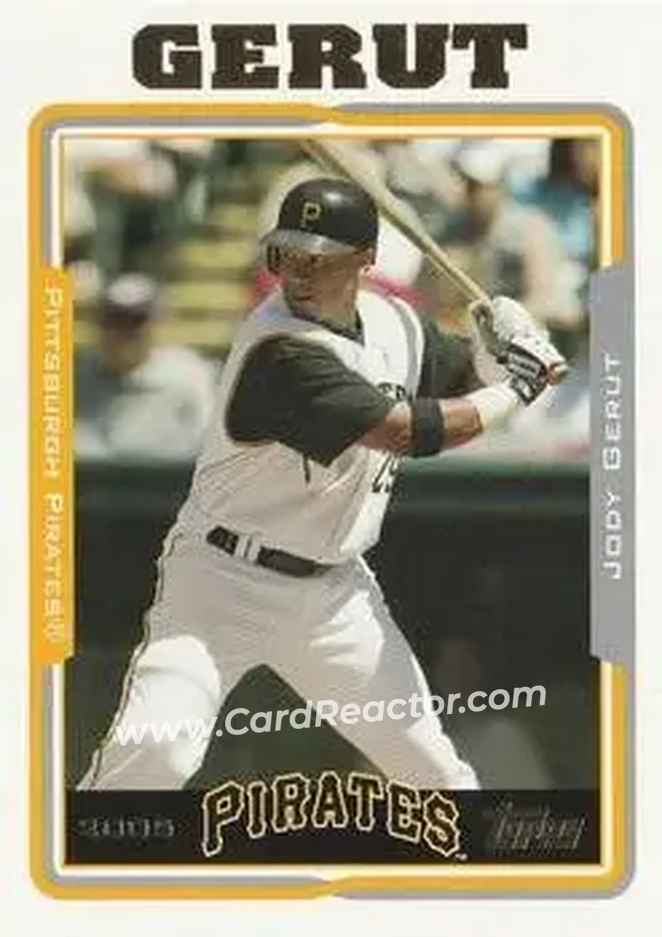 2005 Topps Updates & Highlights #UH24 - Jody Gerut - Pittsburgh Pirates - Front