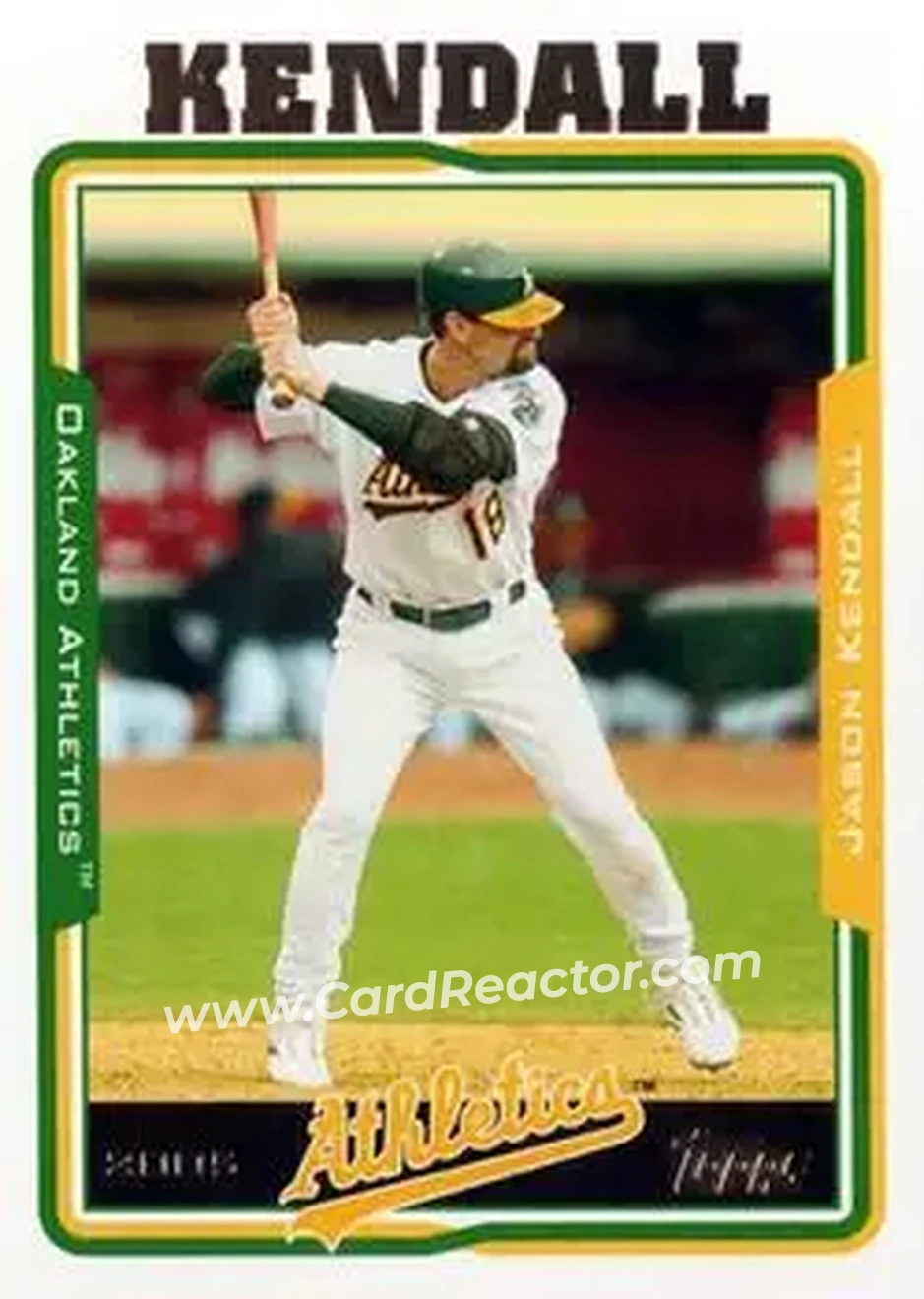 2005 Topps Updates & Highlights #UH30 - Jason Kendall - Oakland Athletics - Front