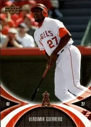 2005 UD Mini Jersey Collection #2 - Vladimir Guerrero - Los Angeles Angels