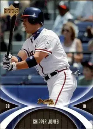 2005 UD Mini Jersey Collection #7 - Chipper Jones - Atlanta Braves