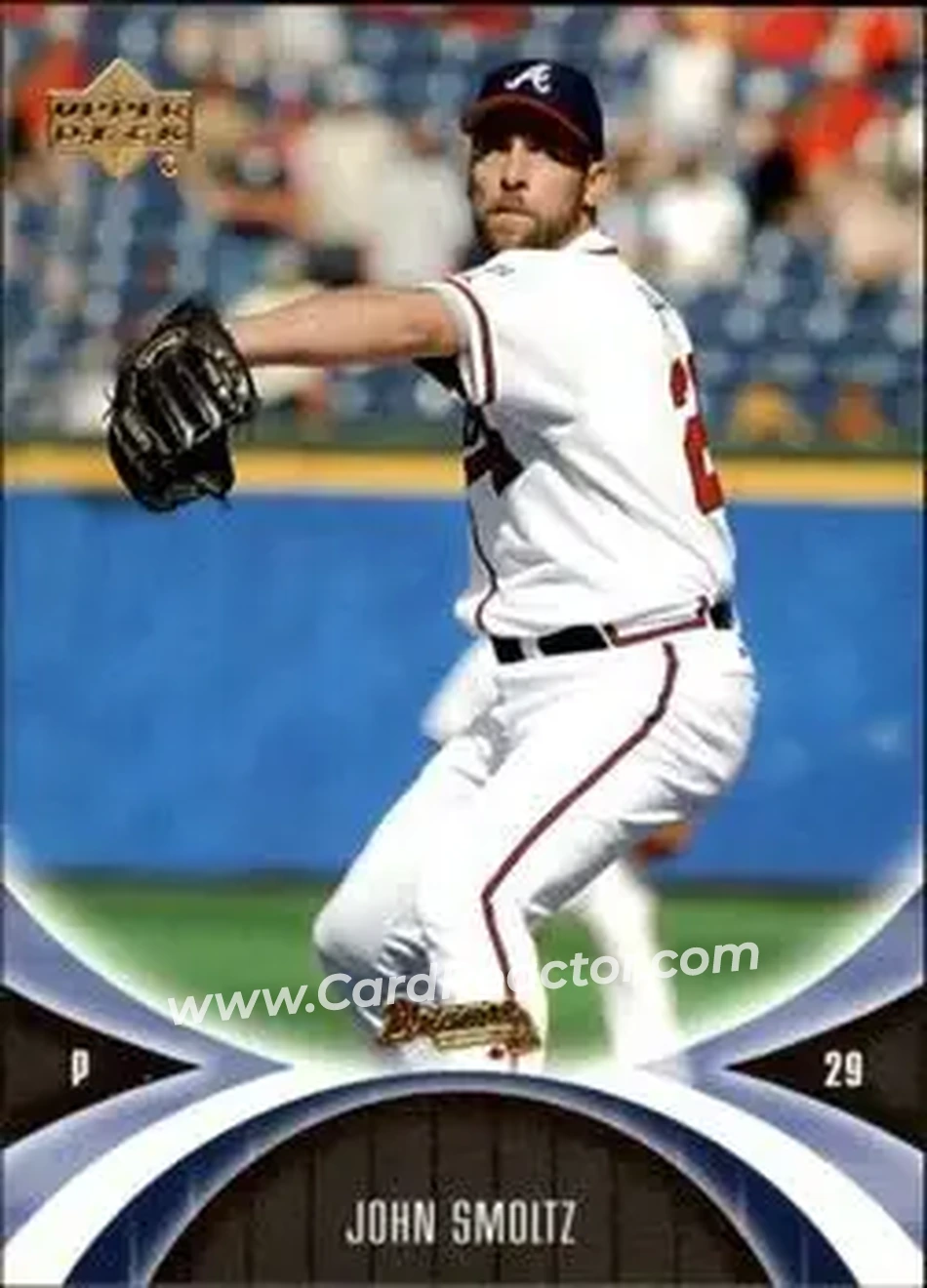 2005 UD Mini Jersey Collection #8 - John Smoltz - Atlanta Braves - Front