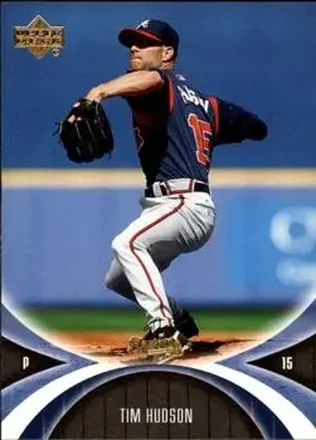 2005 UD Mini Jersey Collection #9 - Tim Hudson - Atlanta Braves