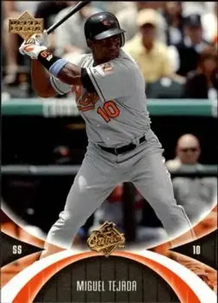 2005 UD Mini Jersey Collection #10 - Miguel Tejada - Baltimore Orioles