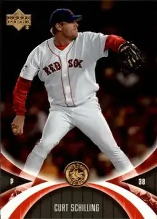 2005 UD Mini Jersey Collection #12 - Curt Schilling - Boston Red Sox