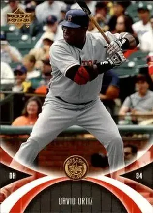2005 UD Mini Jersey Collection #13 - David Ortiz - Boston Red Sox