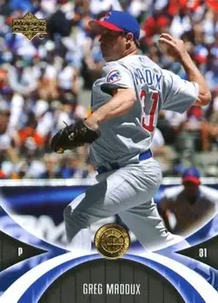2005 UD Mini Jersey Collection #16 - Greg Maddux - Chicago Cubs