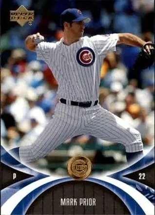 2005 UD Mini Jersey Collection #18 - Mark Prior - Chicago Cubs