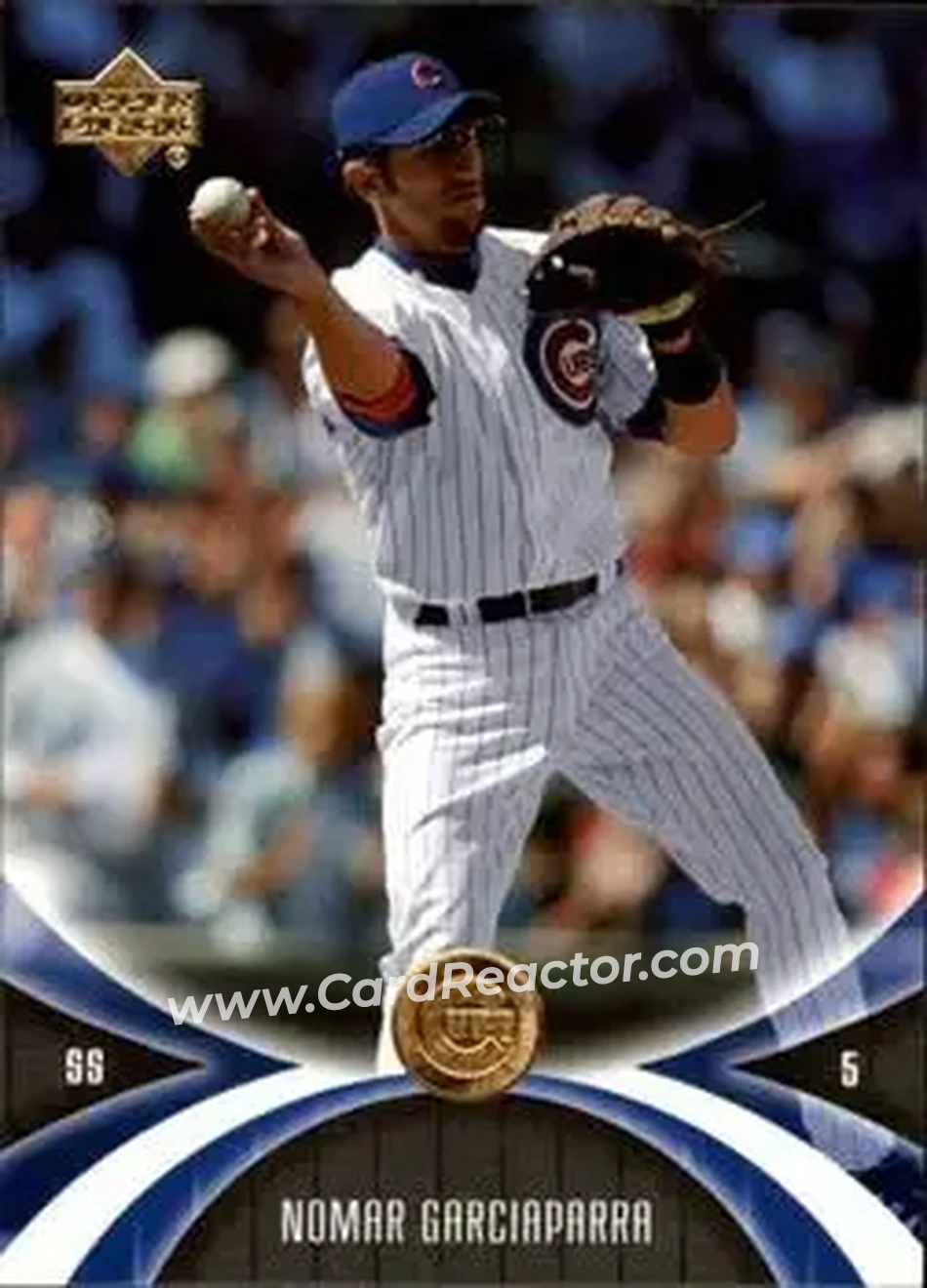 2005 UD Mini Jersey Collection #19 - Nomar Garciaparra - Chicago Cubs - Front