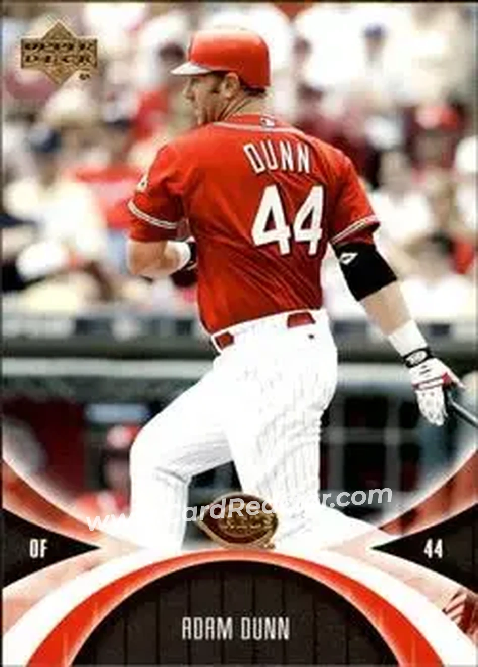 2005 UD Mini Jersey Collection #21 - Adam Dunn - Cincinnati Reds - Front