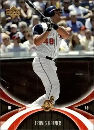 2005 UD Mini Jersey Collection #23 - Travis Hafner - Cleveland Indians