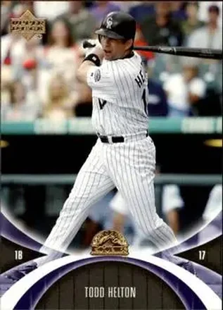 2005 UD Mini Jersey Collection #25 - Todd Helton - Colorado Rockies