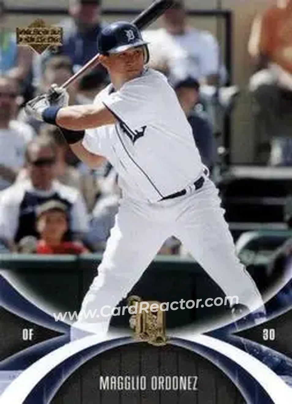 2005 UD Mini Jersey Collection #27 - Magglio Ordonez - Detroit Tigers - Front 2005 UD Mini Jersey Collection #27 - Magglio Ordonez - Detroit Tigers - Front