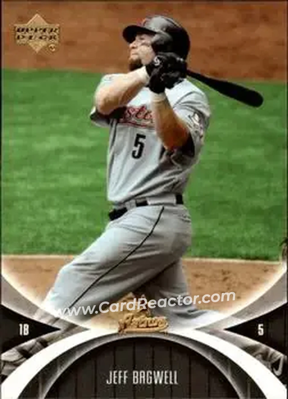 2005 UD Mini Jersey Collection #30 - Jeff Bagwell - Houston Astros - Front 2005 UD Mini Jersey Collection #30 - Jeff Bagwell - Houston Astros - Front