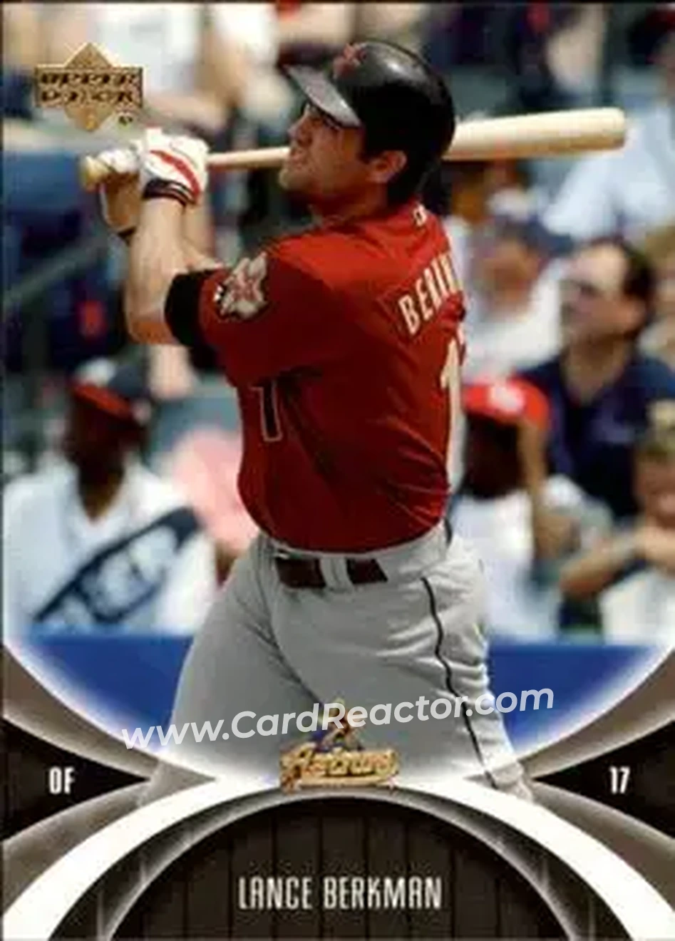 2005 UD Mini Jersey Collection #31 - Lance Berkman - Houston Astros - Front