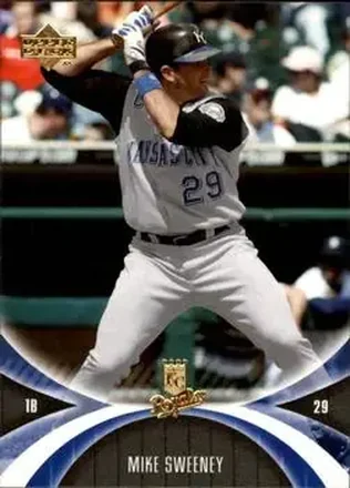 2005 UD Mini Jersey Collection #34 - Mike Sweeney - Kansas City Royals