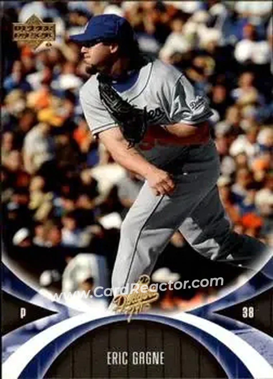 2005 UD Mini Jersey Collection #35 - Eric Gagne - Los Angeles Dodgers - Front 2005 UD Mini Jersey Collection #35 - Eric Gagne - Los Angeles Dodgers - Front