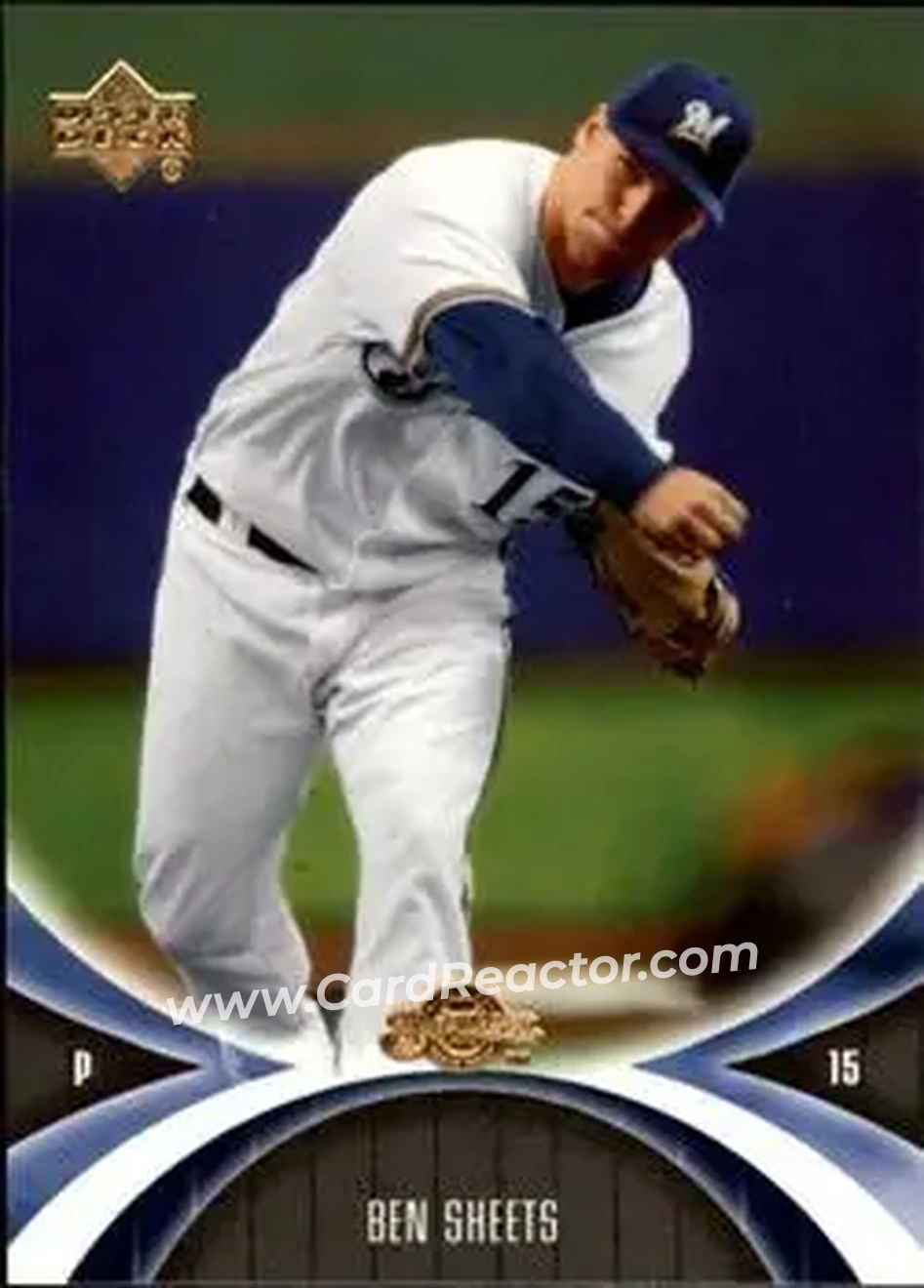 2005 UD Mini Jersey Collection #37 - Ben Sheets - Milwaukee Brewers - Front