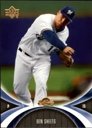 2005 UD Mini Jersey Collection #37 - Ben Sheets - Milwaukee Brewers