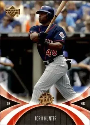 2005 UD Mini Jersey Collection #39 - Torii Hunter - Minnesota Twins