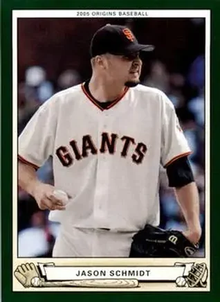 2005 UD Origins #2 - Jason Schmidt - San Francisco Giants