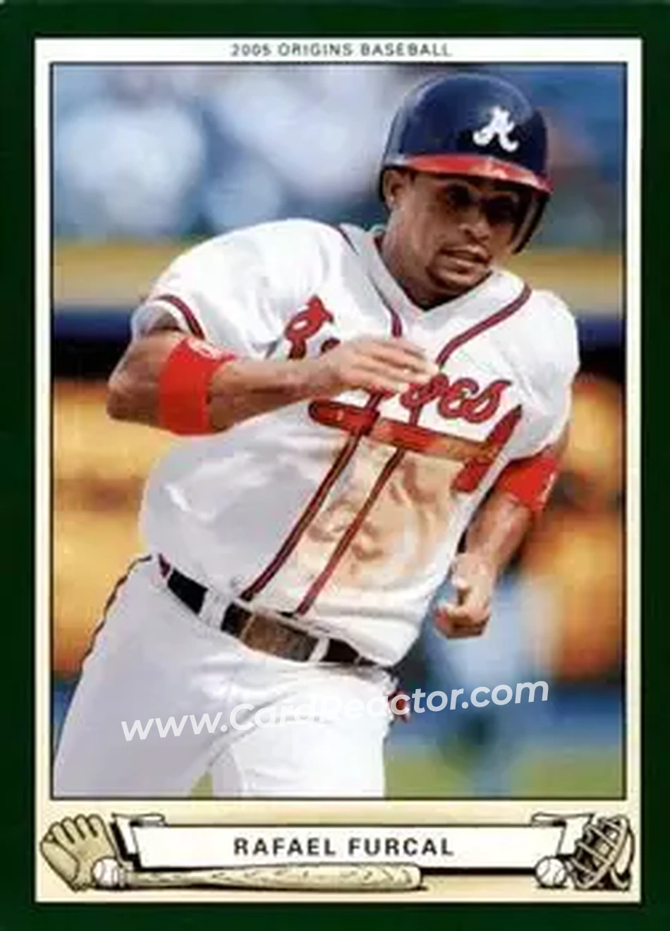 2005 UD Origins #7 - Rafael Furcal - Atlanta Braves - Front