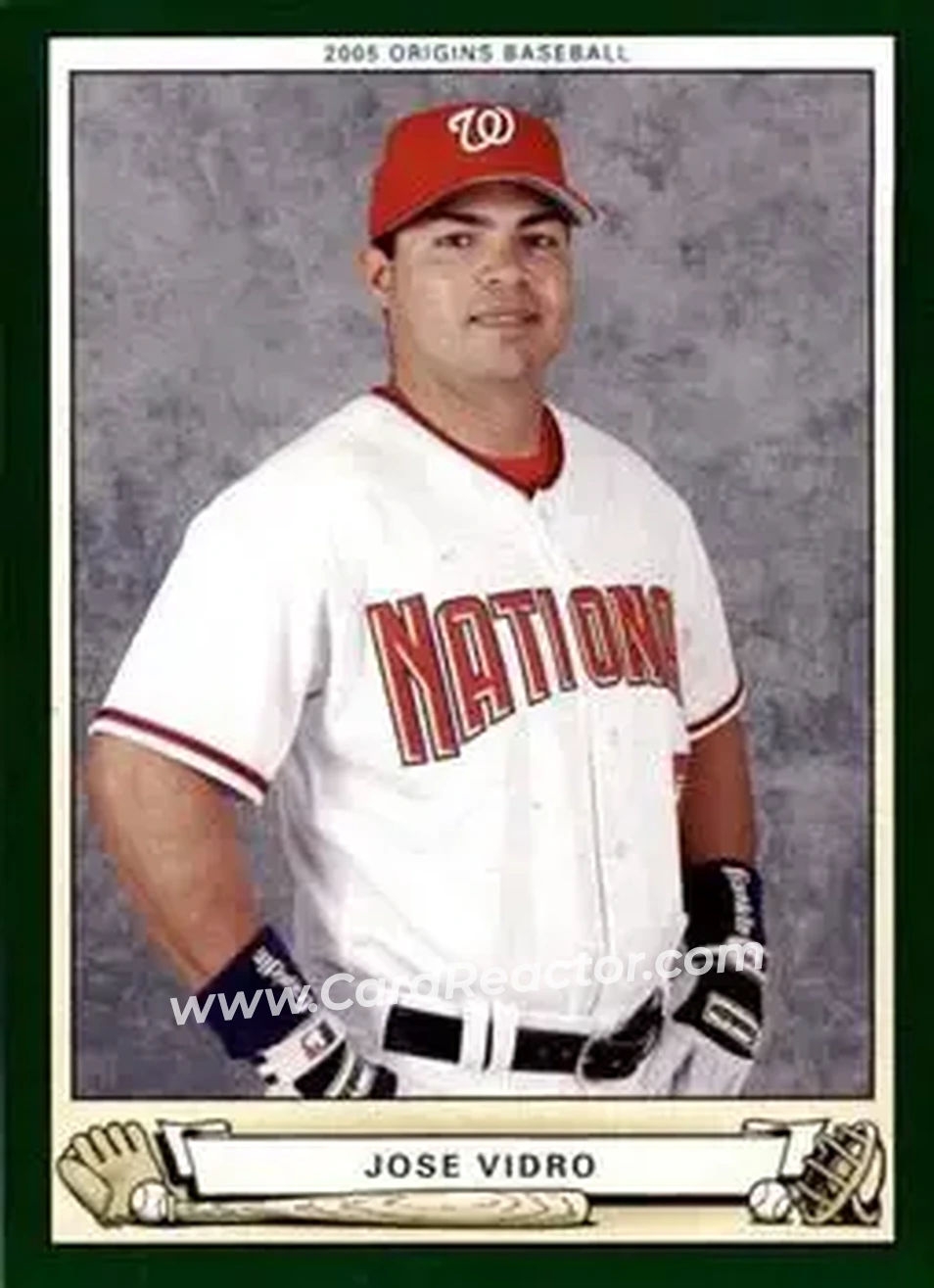 2005 UD Origins #11 - Jose Vidro - Washington Nationals - Front