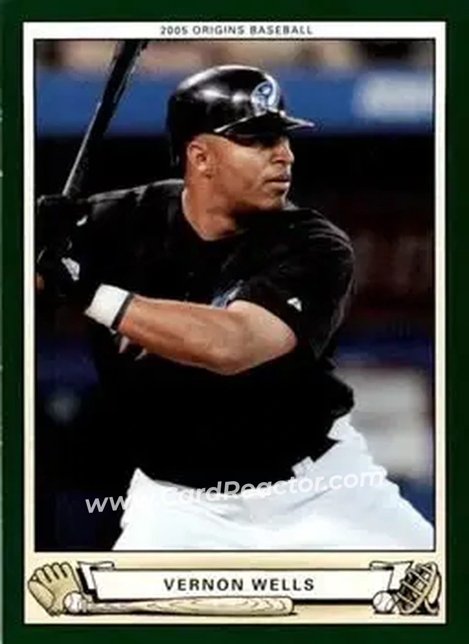 2005 UD Origins #16 - Vernon Wells - Toronto Blue Jays - Front