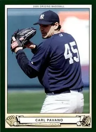 2005 UD Origins #19 - Carl Pavano - New York Yankees