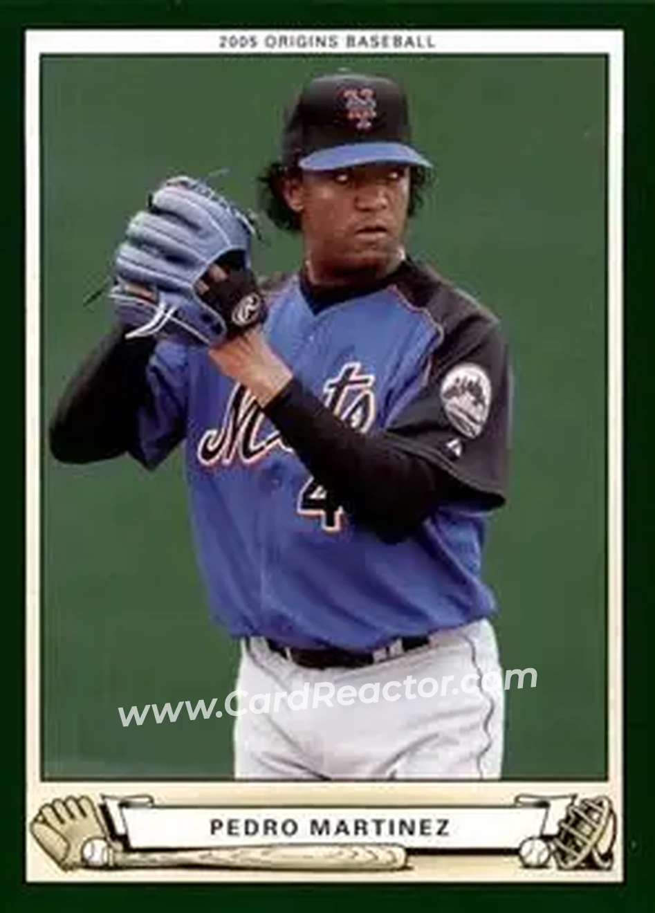 2005 UD Origins #21 - Pedro Martinez - New York Mets - Front